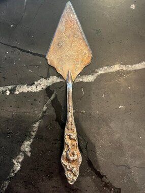 Vintage Raymond Morning Glory Silver-Plated Cake/Pie Server